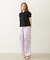FLORAL PATTERN SATIN CARGO PANTS
