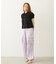 FLORAL PATTERN SATIN CARGO PANTS