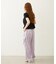 FLORAL PATTERN SATIN CARGO PANTS