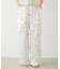 FLORAL PATTERN SATIN CARGO PANTS