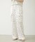FLORAL PATTERN SATIN CARGO PANTS
