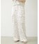 FLORAL PATTERN SATIN CARGO PANTS