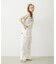 FLORAL PATTERN SATIN CARGO PANTS