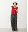 FLORAL PATTERN SATIN CARGO PANTS