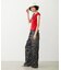 FLORAL PATTERN SATIN CARGO PANTS