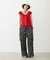 FLORAL PATTERN SATIN CARGO PANTS