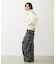 FLORAL PATTERN SATIN CARGO PANTS
