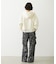 FLORAL PATTERN SATIN CARGO PANTS
