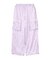 FLORAL PATTERN SATIN CARGO PANTS