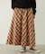 FLARE PLAID SKIRT