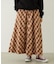 FLARE PLAID SKIRT