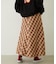 FLARE PLAID SKIRT