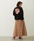 FLARE PLAID SKIRT