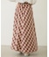 FLARE PLAID SKIRT