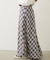 FLARE PLAID SKIRT