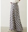 FLARE PLAID SKIRT