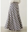 FLARE PLAID SKIRT