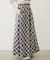 FLARE PLAID SKIRT