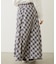 FLARE PLAID SKIRT