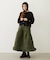 QUILTED FLARED SKIRT
