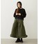 QUILTED FLARED SKIRT