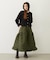QUILTED FLARED SKIRT