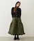 QUILTED FLARED SKIRT