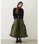 QUILTED FLARED SKIRT