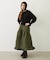 QUILTED FLARED SKIRT