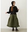 QUILTED FLARED SKIRT