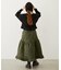 QUILTED FLARED SKIRT