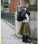 QUILTED FLARED SKIRT