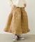 QUILTED FLARED SKIRT