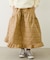 QUILTED FLARED SKIRT