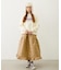 QUILTED FLARED SKIRT