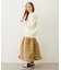 QUILTED FLARED SKIRT