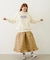 QUILTED FLARED SKIRT