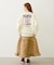 QUILTED FLARED SKIRT
