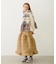 QUILTED FLARED SKIRT