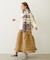 QUILTED FLARED SKIRT
