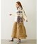 QUILTED FLARED SKIRT