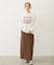 FADED SWEAT LONG SKIRT