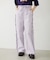 STRIPED RUFFLE PANTS