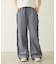 STRIPED RUFFLE PANTS