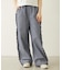 STRIPED RUFFLE PANTS