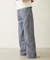 STRIPED RUFFLE PANTS