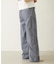 STRIPED RUFFLE PANTS