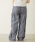 STRIPED RUFFLE PANTS