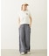 STRIPED RUFFLE PANTS