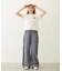STRIPED RUFFLE PANTS